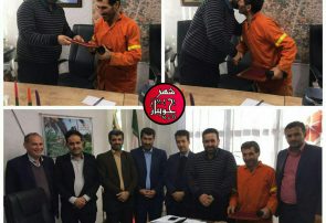 تجلیل از پاکبان نمونه جویباری