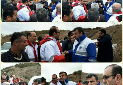 حضور مسئولین استانی در جویبار سیلابی !